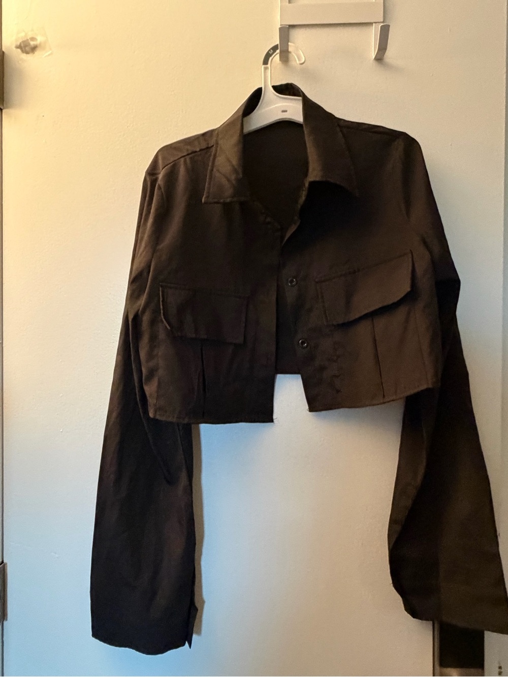 Cropped Black Women's Jacket
